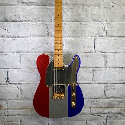 Fender Buck Owens Signature Telecaster -- Red, Silver, and Blue Sparkle image 1
