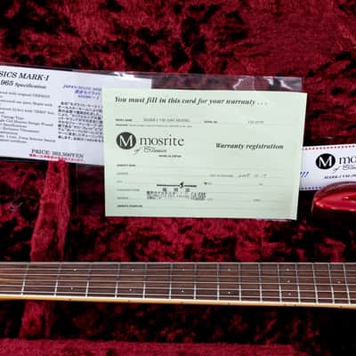 2008 Mosrite Ventures Model Mark I VM-1965 Candy Apple Red w/ Vibramute, Case & Tags, Japan Fillmore image 19