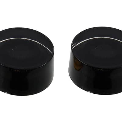 Set of 2 Vintage Style Speed Knobs For Guitar, No Numbers - BLACK