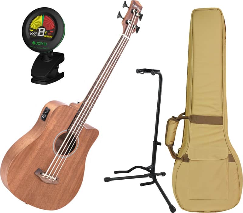 Gold Tone M-Bass25/FL 25.5'' Scale fretless acoustic electric MicroBass w/ Gig Bag, Cable, Geartree Cloth, Stand, and Tuner image 1