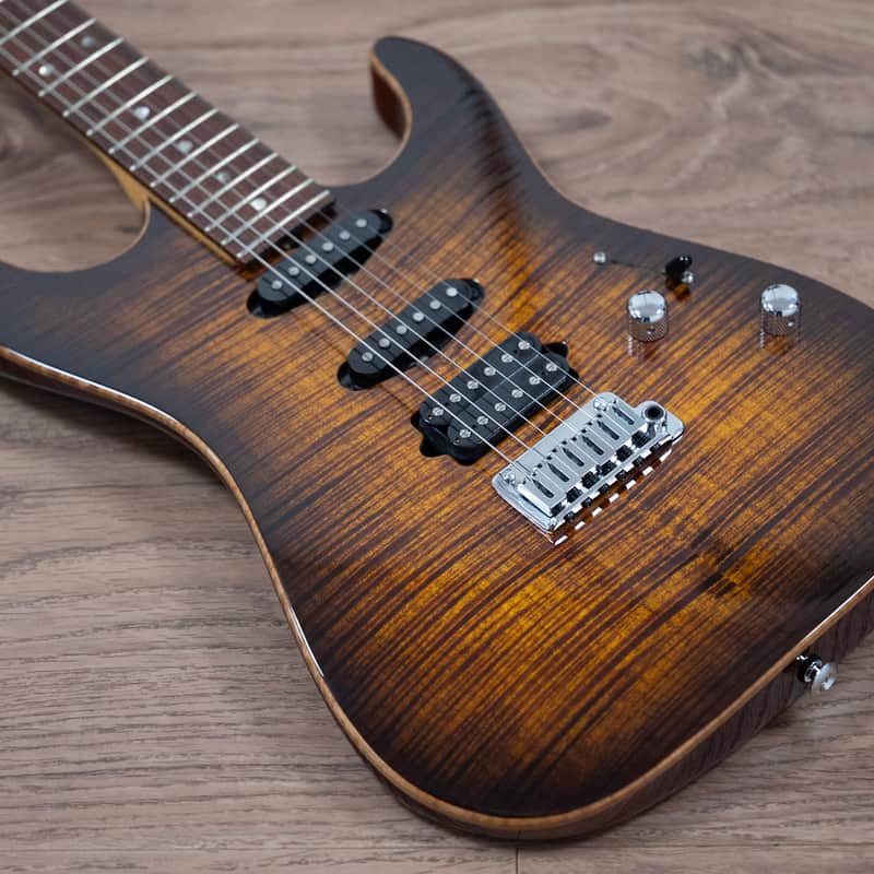 2007 Suhr USA Dealer Order HSS Standard Chambered in Bengal Burst