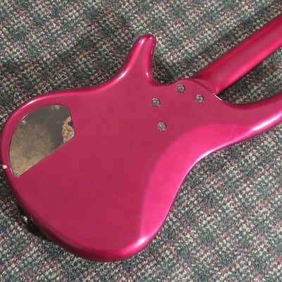 1990 Ibanez MIJ SR800 SoundGear 4-String Bass Purple Neon! w/hardshell case image 4