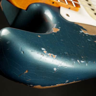 2024 - Fender Custom Shop Limited Edition Red Hot Stratocaster Super Heavy Relic - Super Faded Aged Lake Placid Blue image 19