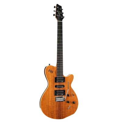 Godin (041497) xtSA Koa Extreme HG Electric Guitar - Natural (Open Box) image 3