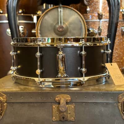 NEW Gretsch 5.5x14 Brooklyn Standard Snare Drum in Satin Black Metallic image 4