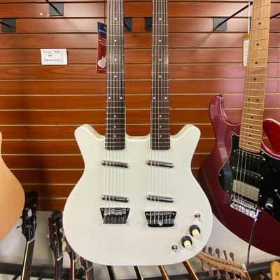 Danelectro Doubleneck 6/12 Reissue - White Pearl image 1
