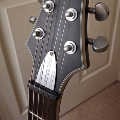 Schecter C-1 Platinum with Rosewood Fretboard See-Thru Black Satin image 8