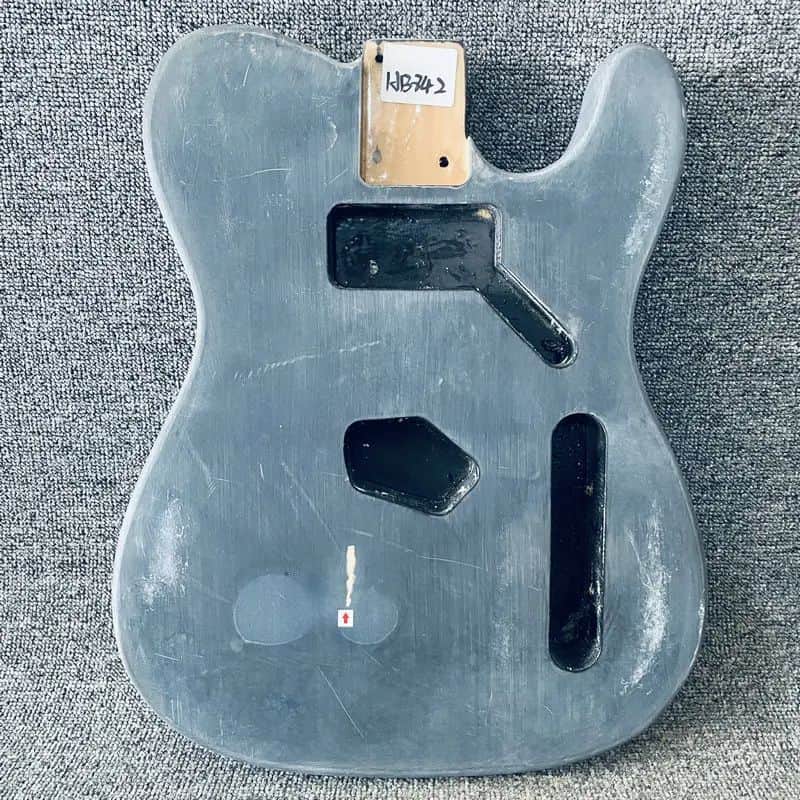 Black Basswood Guitar Telecaster Tele Style Body image 1