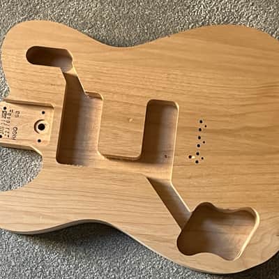 lefty Fender American mod shop Telecaster Deluxe guitar body unfinished image 1