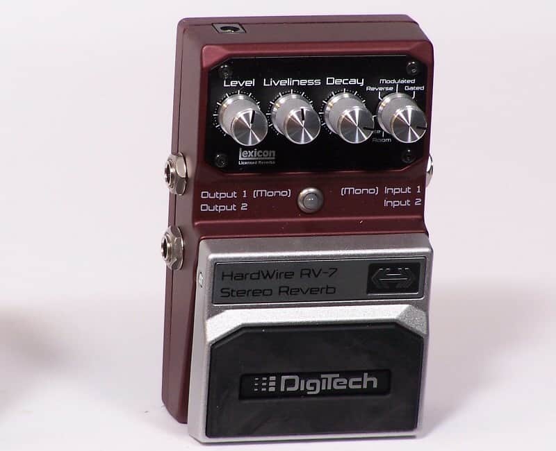 DigiTech HardWire RV-7 Stereo Reverb Pedal Great Shape In Box | Reverb