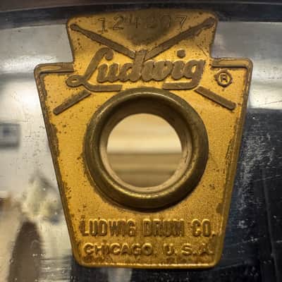 5" x 14" Ludwig LM410 Super-Sensitive 5x14" from 1965 (Chicago Keystone Badge) image 9