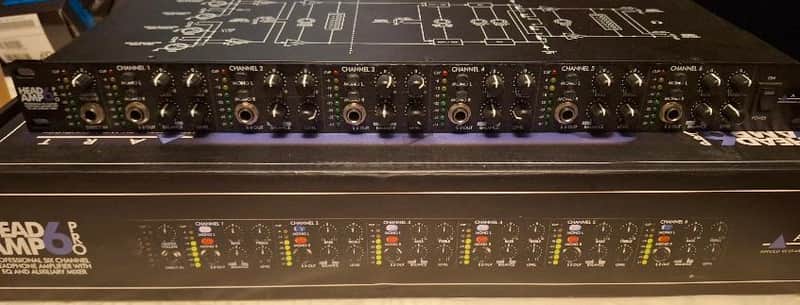 ART Headamp 6 Pro 6 Channel Stereo Rackmount Headphone Amplifier