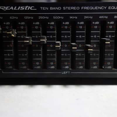Realistic 10 Band Stereo Frequency Equalizer & Expander 31-9080 - égaliseur image 20
