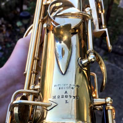 CONN GOLD PLATED ALTO STENBERG PORTRAIT RARE 1929 CHU BERRY FINISH 97% SAX SAXOPHONE ENGRAVING CRISP image 17