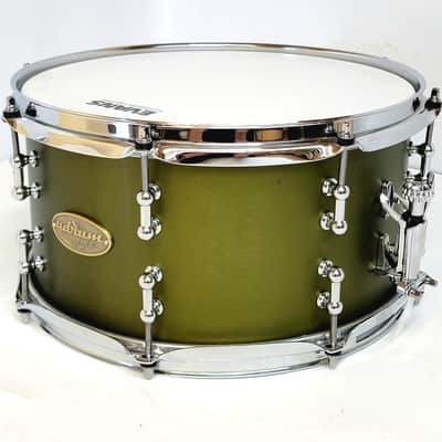 UDrum 6.75"x13" 3mm Aluminum Snare - Militia Green image 2