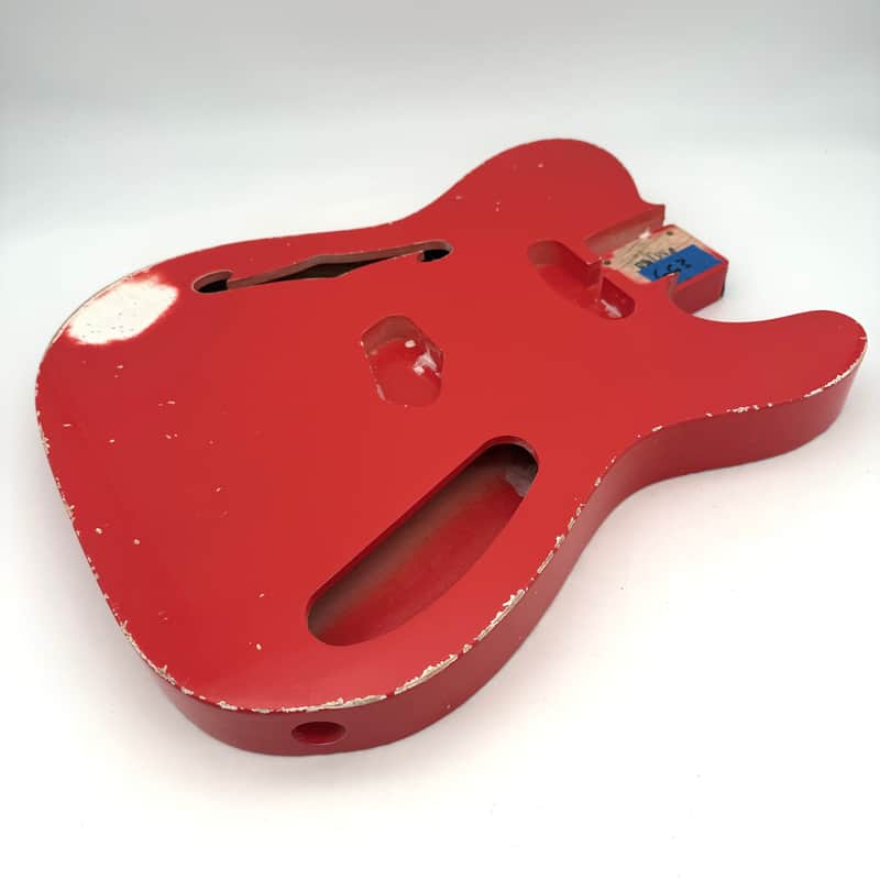 MJT Telecaster Thinline Relic Body Swamp Ash Nitro Light | Reverb