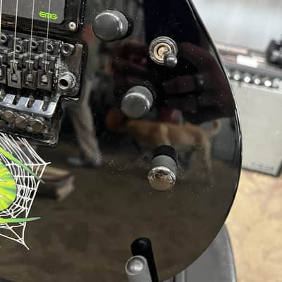 ESP LTD KH-3 Kirk Hammett Signature Spider 2021 - Black with Spider Graphic image 8