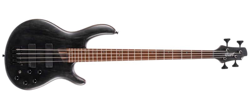 Cort Professional 4-String Bass Guitar Element - Open Pore Trans Black image 1