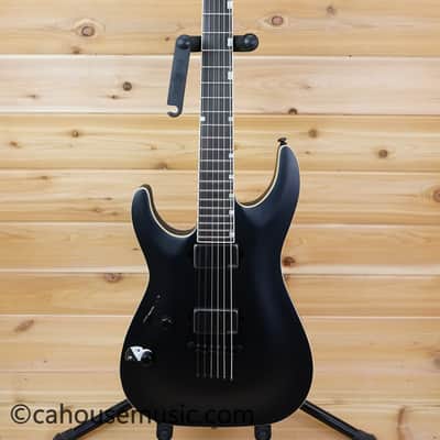 ESP LTD MH-1000 Baritone Left Handed - Black Satin image 11