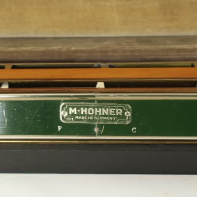 1960s Hohner 48 Chord Model 267/387 Orchestral Harmonica & Case image 2