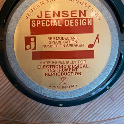 Jensen C12K Vintage Ceramic 12" 100-Watt 4ohm Guitar Speaker 2010s - Green image 1