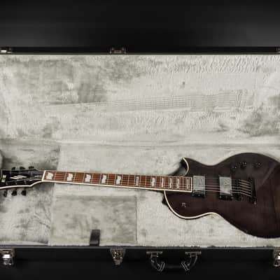 2013 ESP E-II Eclipse FM - STBLK See Thru Black | Japan Flamed Top Singlecut EMG Hot 70 Pickups 24 Extra Jumbo Frets 3.75kg | OHSC image 24