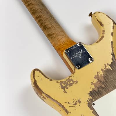 Fender CUSTOM SHOP STRATOCASTER 59 HEAVY RELIC RW V / TODD KRAUSE 2020 - Vintage White Heavy Relic image 19