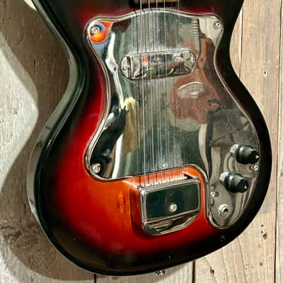 Groovy 1960's Victoria Electric Guitar Sunburst, Made In Japan, Tiesco with Hang Tags ! image 3