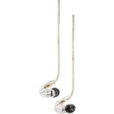 Shure SE215 Professional Sound Isolating In-Ear Monitors- Clear image 1