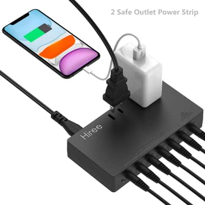 Hiree Guitar Pedal Power Supply 7 DC Output for 9V Effect Pedal Board with 2 AC Outlets for Charging Speaker, Musical Instruments image 2