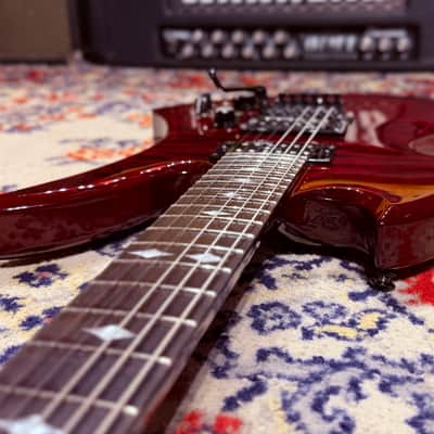 2015 B.C. Rich Mockingbird STC Slash - Made In Korea - Trans Red AAA Quilted Maple Top image 9