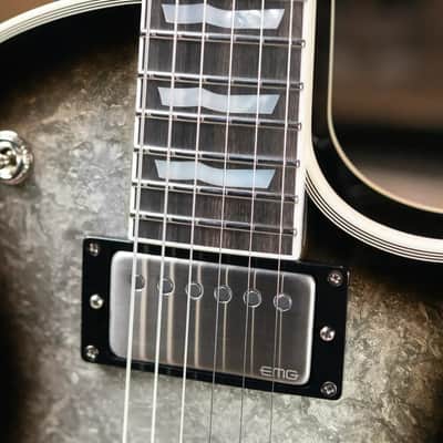 ESP Custom Shop Original Series Eclipse Electric Guitar - Silver Liquid Metal Burst with Hardshell Case image 8
