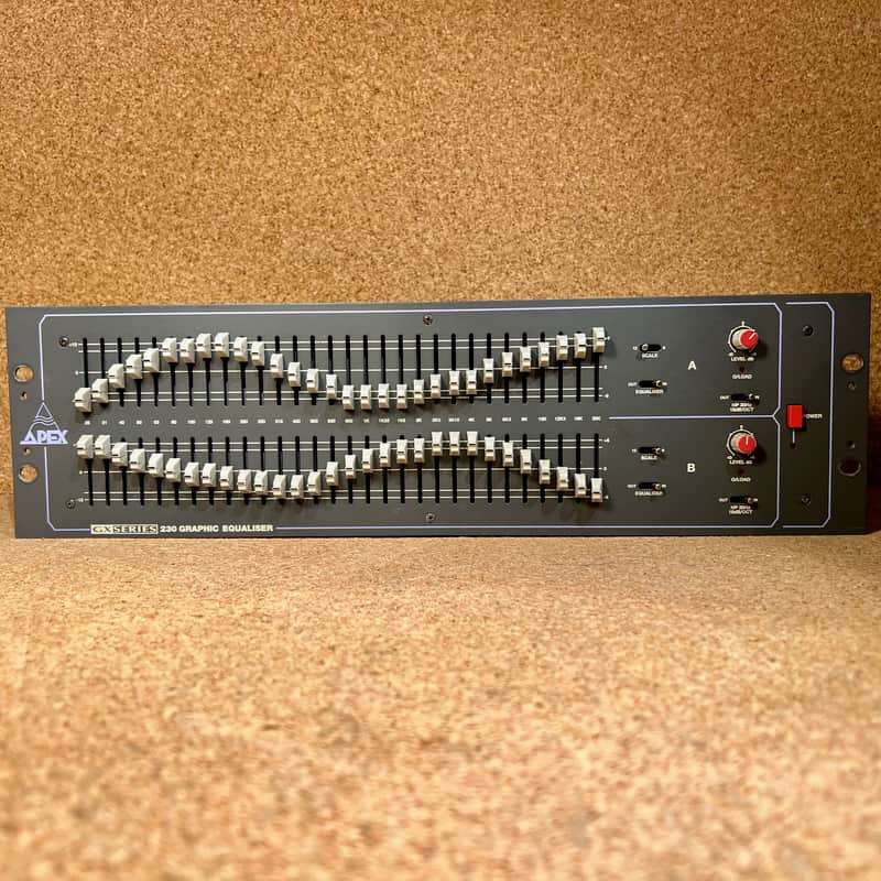 Apex GX230 • Dual channel, 30 band 1/3 octave Graphic Equalizer – Serviced – Warranty image 1