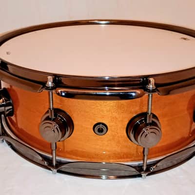 DW (c video) CUSTOM CINNAMON RAISIN LACQUER SNARE DRUM FREE SHIP TO C-USA! image 6