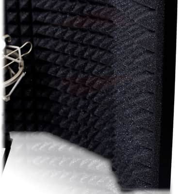 Studio Microphone Diffuser Isolation Sound Absorber Foam Panel Shield Mic Stand Bild 14