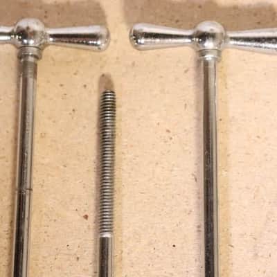 Ludwig 6-1/8" Chrome T Rods 8pk Vintage 1950's -60's image 9