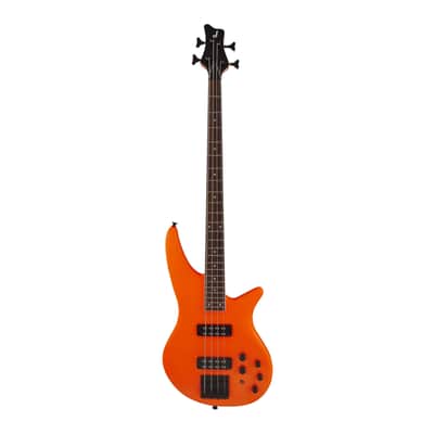 Jackson X Series Spectra Bass SBX IV, Laurel Fingerboard, Poplar Body, and Through-Body Maple Neck 4-String Guitar (Right-Handed, Neon Orange) image 1
