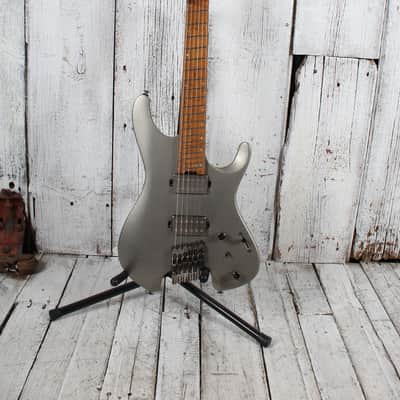 Ibanez QX52 Headless Solid Body Electric Guitar Metallic Gray Matte with Gig Bag image 4