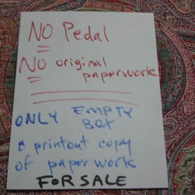 very lightly handled - mostly very clean Electro Harmonix EMPTY CARDBOARD BOX and printout copy of Owner's Instructions ONLY for EXO Octave Multiplexer (NO Pedal, NO original paperwork) image 3
