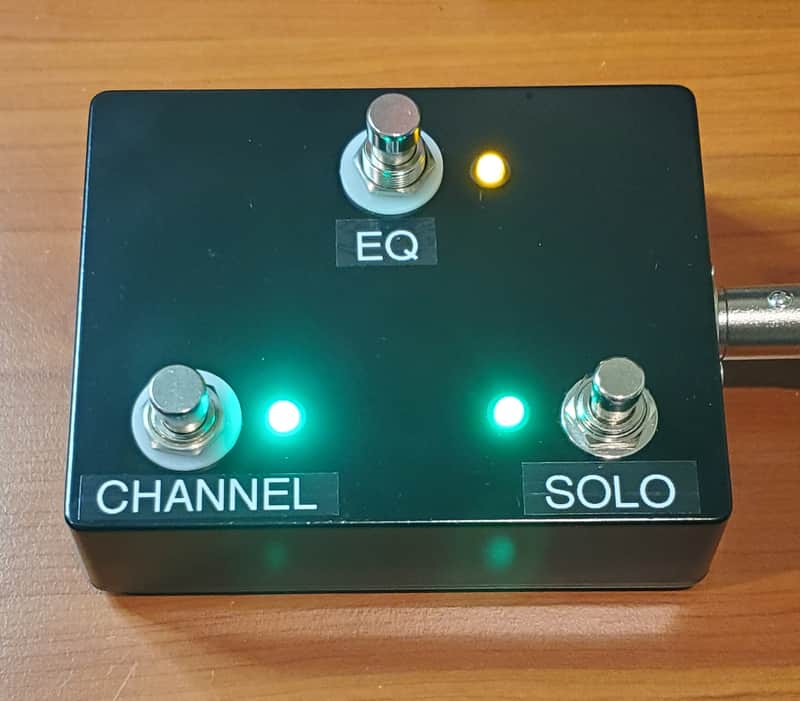 Compact 3-Button Footswitch for Mesa Boogie Mark V Five 35 Amplifier with Smart Memory Pedalboard Friendly Hand-wired image 1