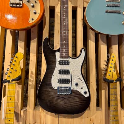 2009 Tom Anderson Guitarworks Drop Top Classic ~ Trans Black Burst image 2