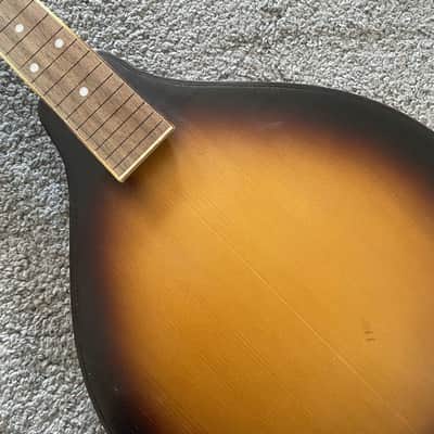 Sunburst 8 String Mandolin Project, Spruce Top, Mahogany Body, Rosewood Fingerboard image 7