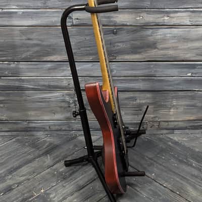 Used Unbranded Headless Electric Guitar with Overlord of Music Locking Tremolo and Gig Bag image 4