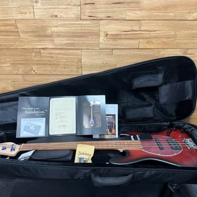 Sadowsky MetroLine 21-Fret Vintage M/J 4- string Bass- Burgundy Burst Trans Satin  w/soft bag  New! image 21
