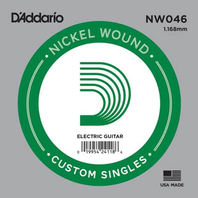 D'Addario NW046 Nickel Wound Electric Guitar Single String .046