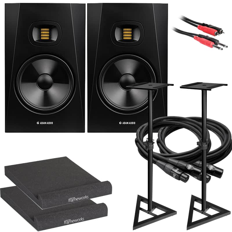 ADAM Audio T8V 8" Active Studio Monitor Speaker STUDIO ESSENTIALS BUNDLE image 1