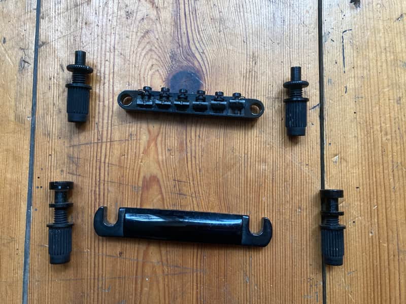 Epiphone Gothic SG Guitar Bridge & Tailpiece 2000s Korea Black B-2 image 1