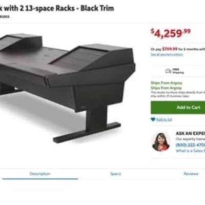 Argosy Music Production Recording Studio Console Desk Workstation90V2R image 7
