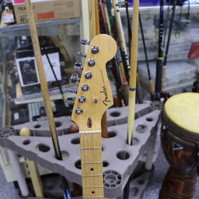 Fender American Deluxe Stratocaster Ash with Maple Fretboard 2013 - 2015 - White Blonde image 4