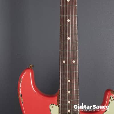 Fender Custom Shop 63 Stratocaster Landau Fiesta Red Over Sunburst 2024 (Cod. 1498UG) image 8